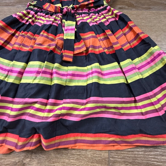 Tea Collection Girls Striped Short Sleeve Dress Sz 6 Fall, Back to School, Lined - Picture 10 of 11
